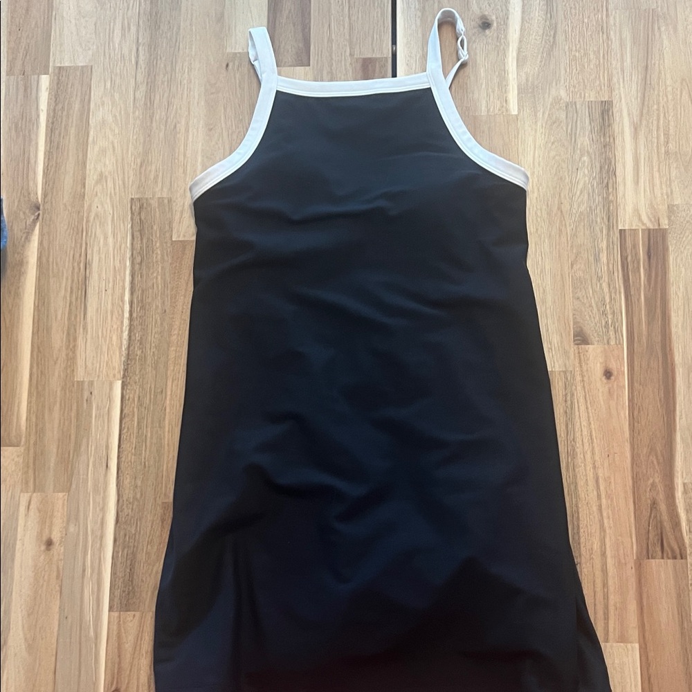 Black Tank Athletic Dress with built in shorts. True to size.